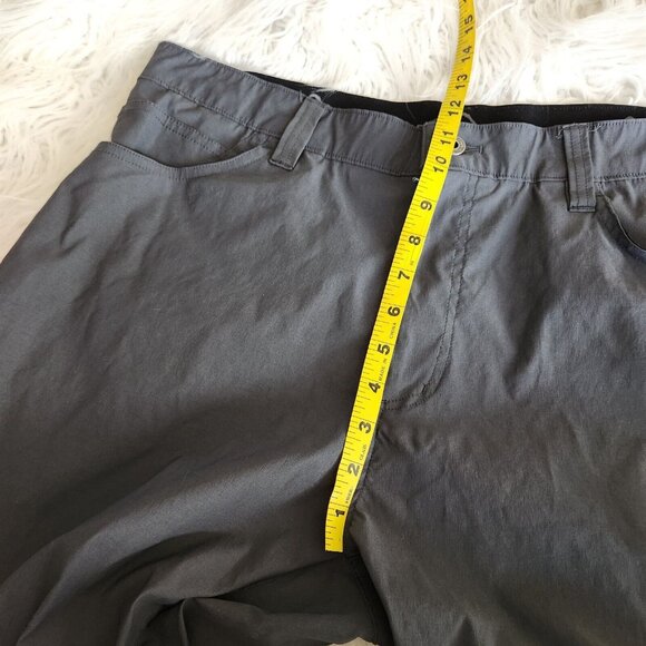 Eddie Bauer Water Resistant Hiking Pants Nylon Mens 36x32 (35x31") Gray Elastic - Picture 11 of 14